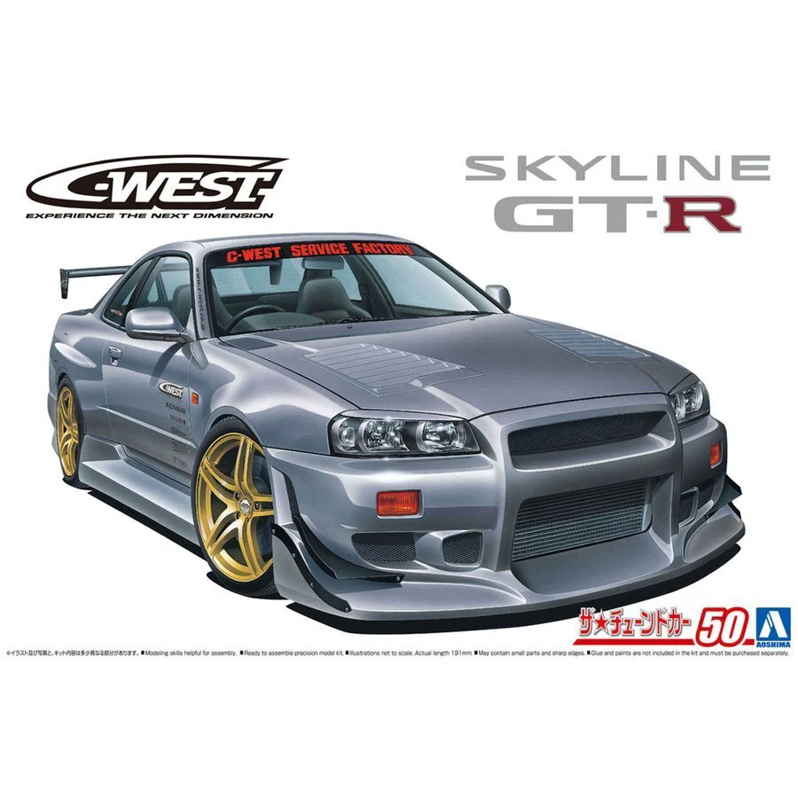 1:24 C-WEST BNR34 SKYLINE GT-R 02NISSAN