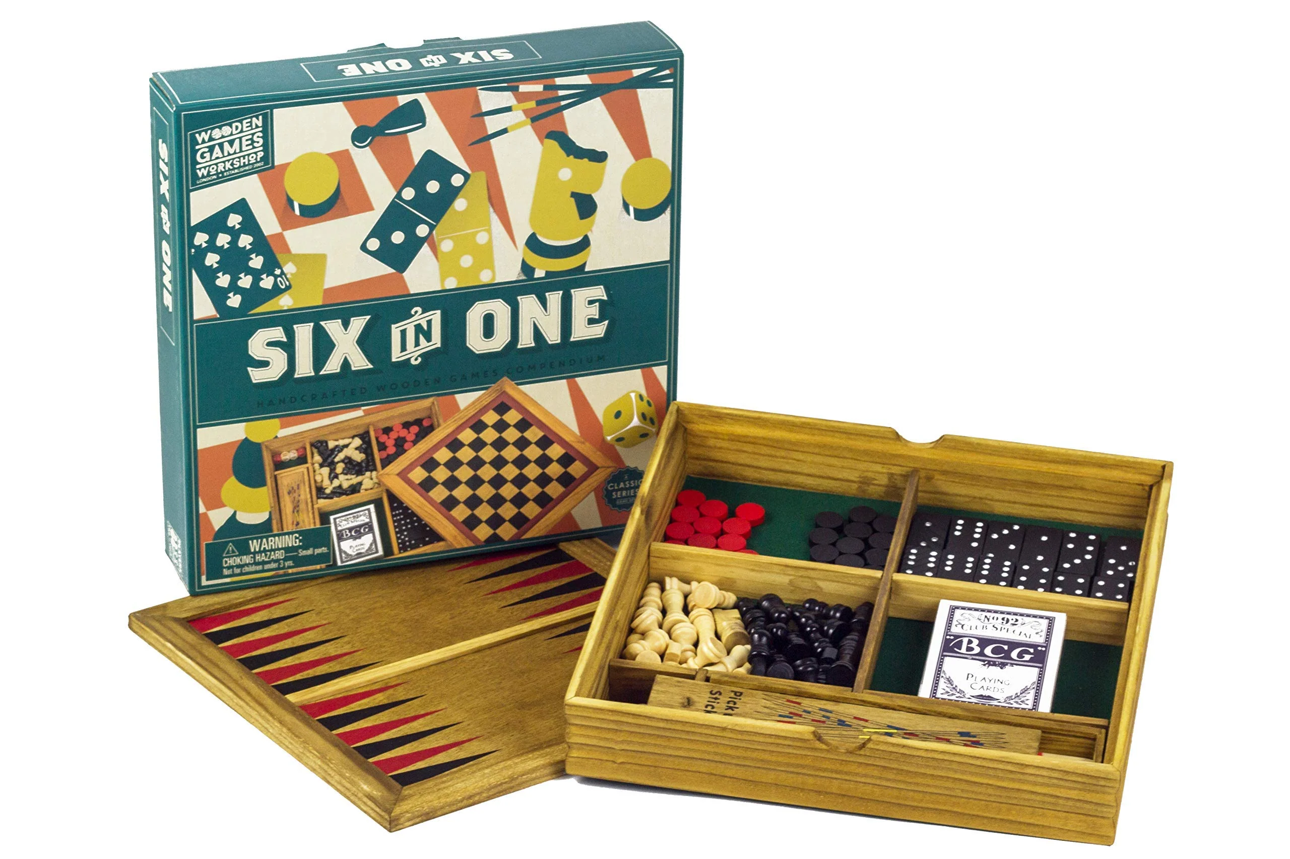 6 in 1 - Wooden Games Workshop