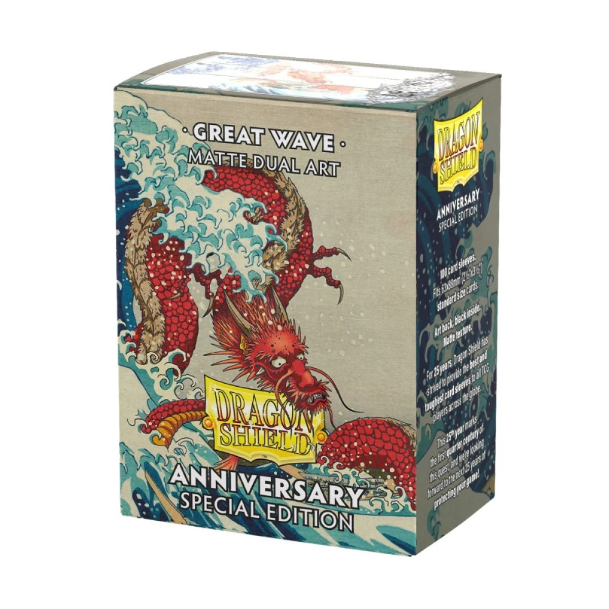 63x88 Great Wave Anniversary Dual Art Sleeves - Dragon Shield - Box 100