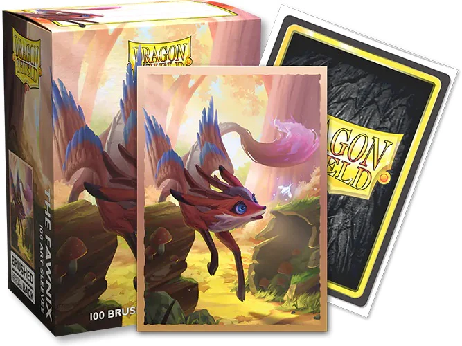 63x88 The Fawnix Brushed ART Sleeves - Dragon Shield - Box 100