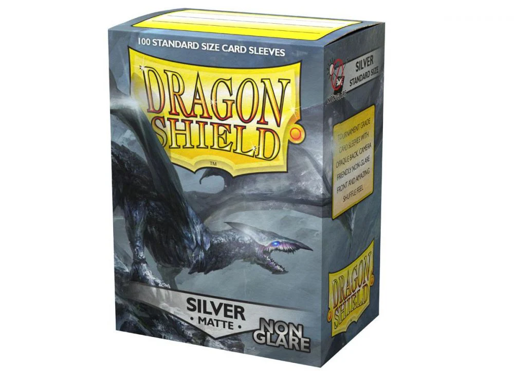 63x88 Silver Non-Glare Sleeves - Dragon Shield - Box 100 - Image 2