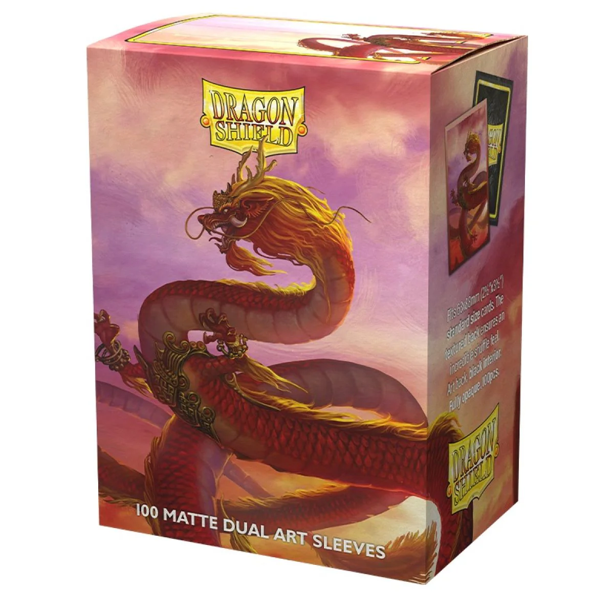 63x88 Wood Dragon Matte Dual ART Sleeves - Dragon Shield - Box 100