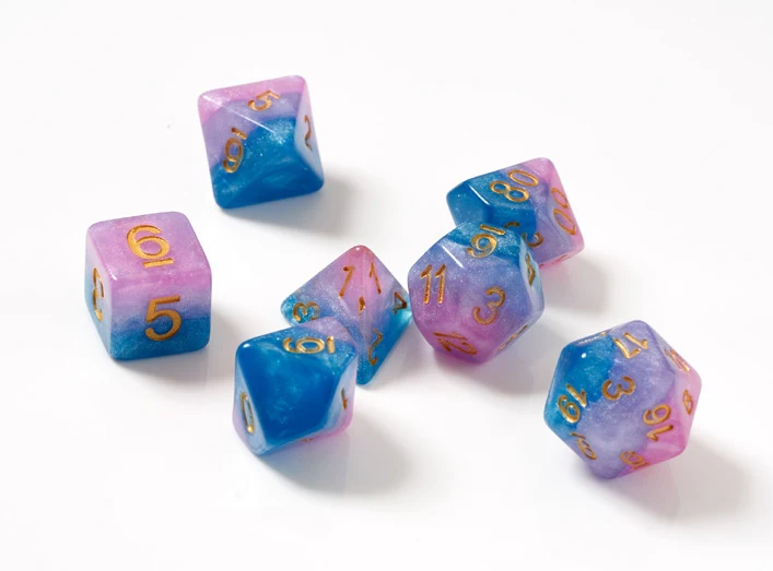 7-set Baby Gummies gd Dice in Tube - Sirius Dice