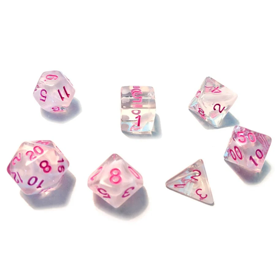 7-set Cloud WHpk Dice in tube - Sirius Dice