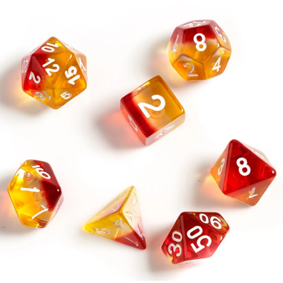 7-set TR YERDwh Dice in Tube - Sirius Dice