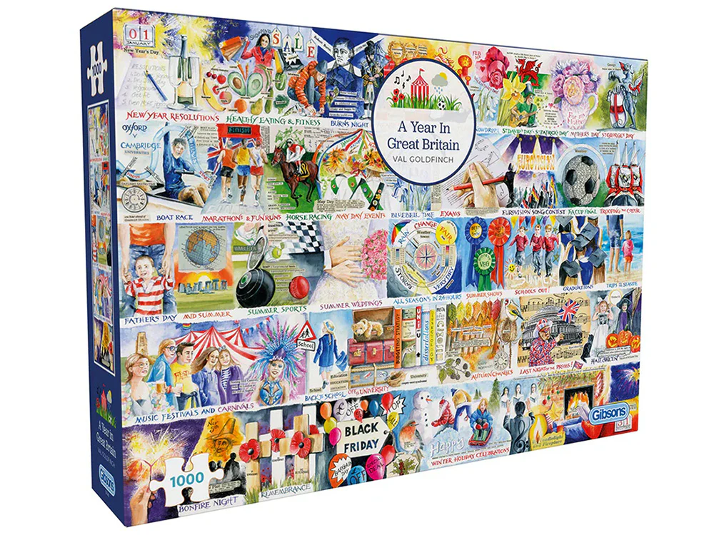 A Year in Great Britain 1000pcs - Gibson