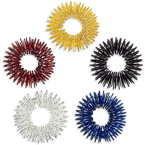 Accupressure Fidget Rings - Set of 5