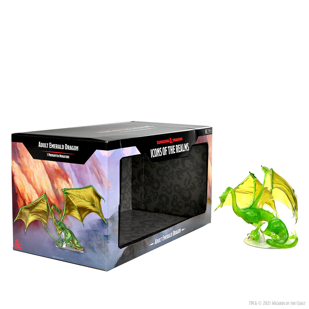Adult Emerald Dragon Premium Figure - D&D Icons of the Realms - Image 2