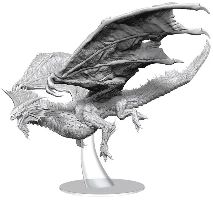 Adult Silver Dragon D&D Nolzurs Marvelous Minitures