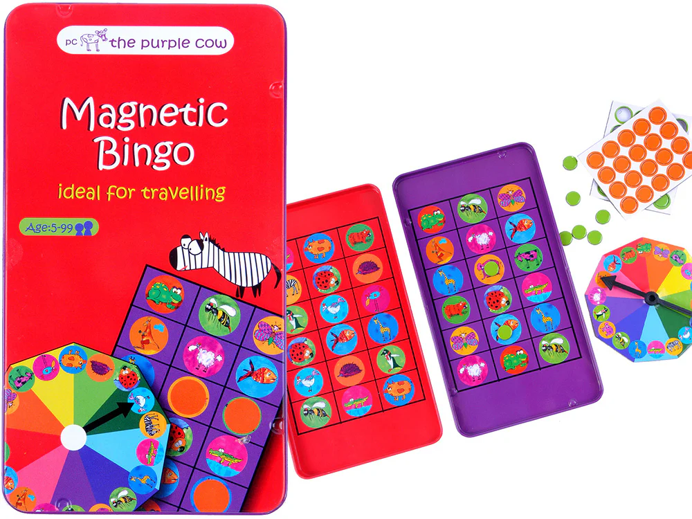 Animal Bingo Magnet Travel Tin