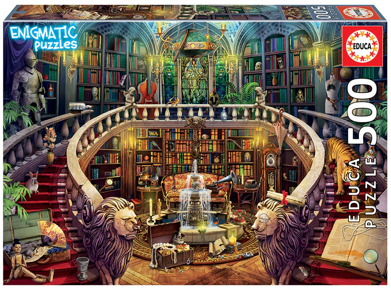 Antique Library Enigmatic Puzzle 500pc Educa