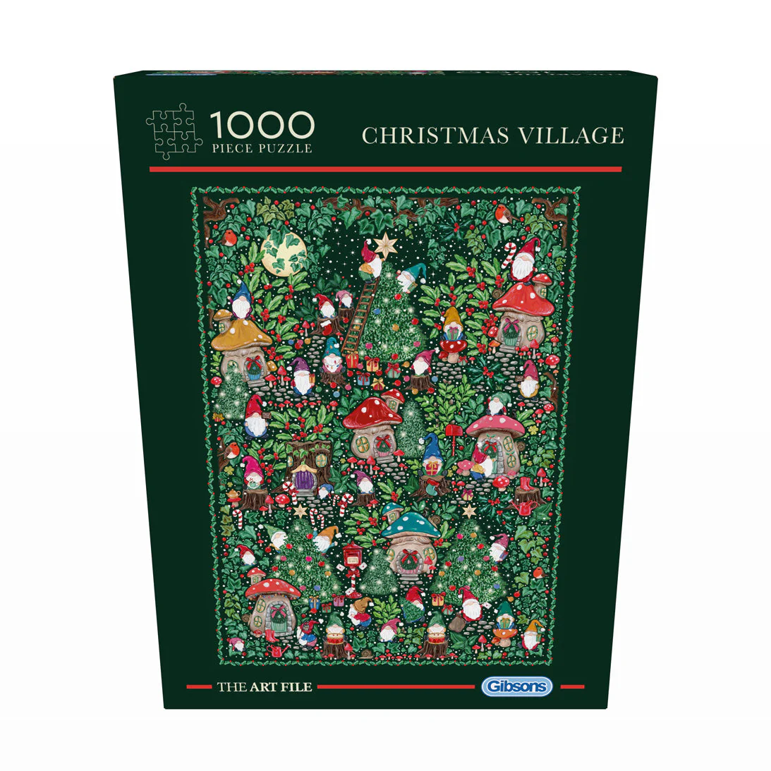 Art File Christman Village 1000pc - Gibson
