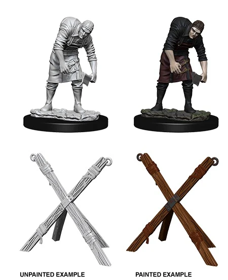 Assistant & Torture Cross - WizKids Deep Cuts Unpainted Miniatures