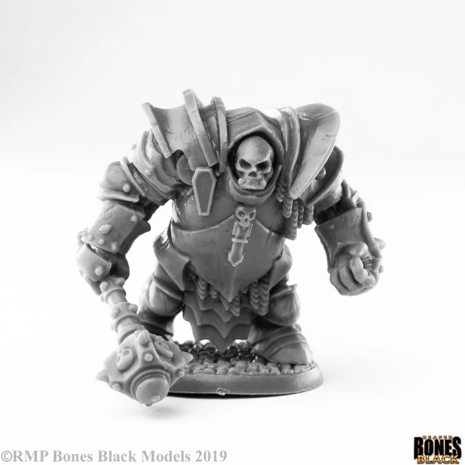 Bones Black Maggotcrown Ogre Juggernaut - Reaper Bones Black