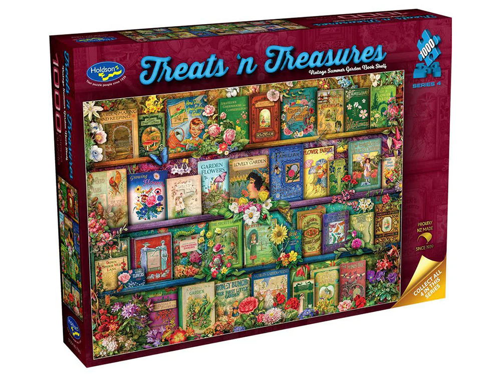 Bookshelf -TREATS N TREASURES 4 1000pc Holdsons