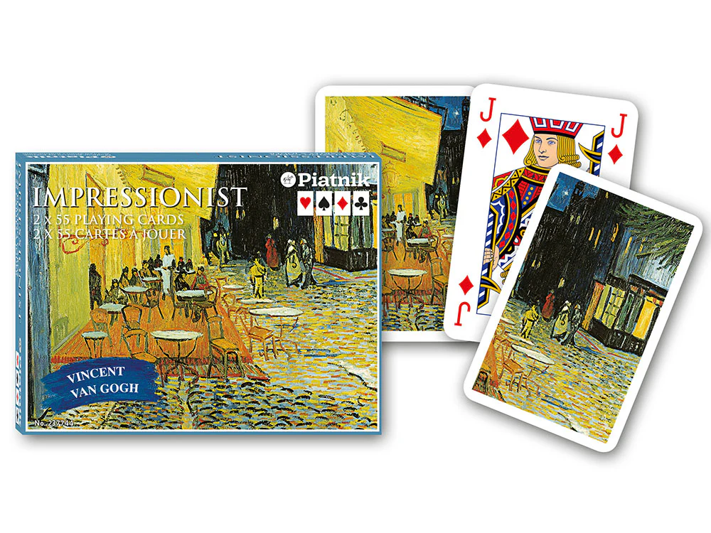 Cafe at Night Vincent Van Gogh - Piatnik Playing Cards Double Deck