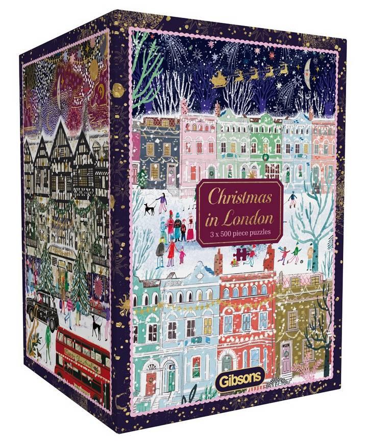 Christmas in London 3 x 500pc - Gibsons