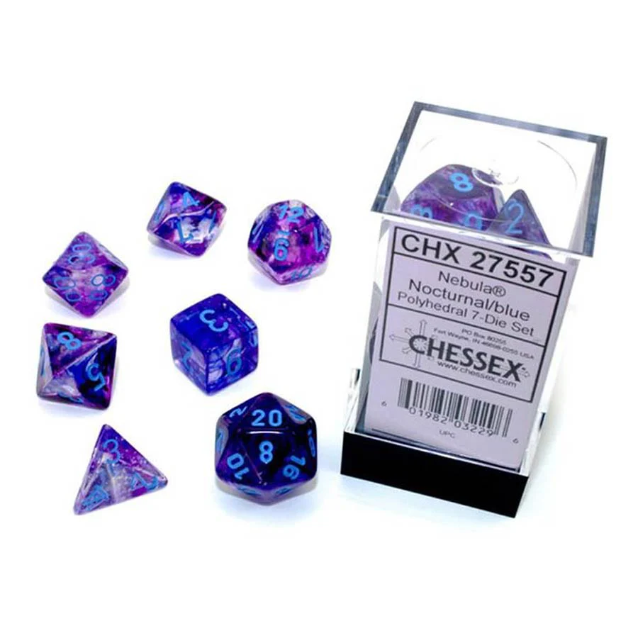 CHX20557 Nebula Mini Nocturnal/Blue Luminary 7-Die Set