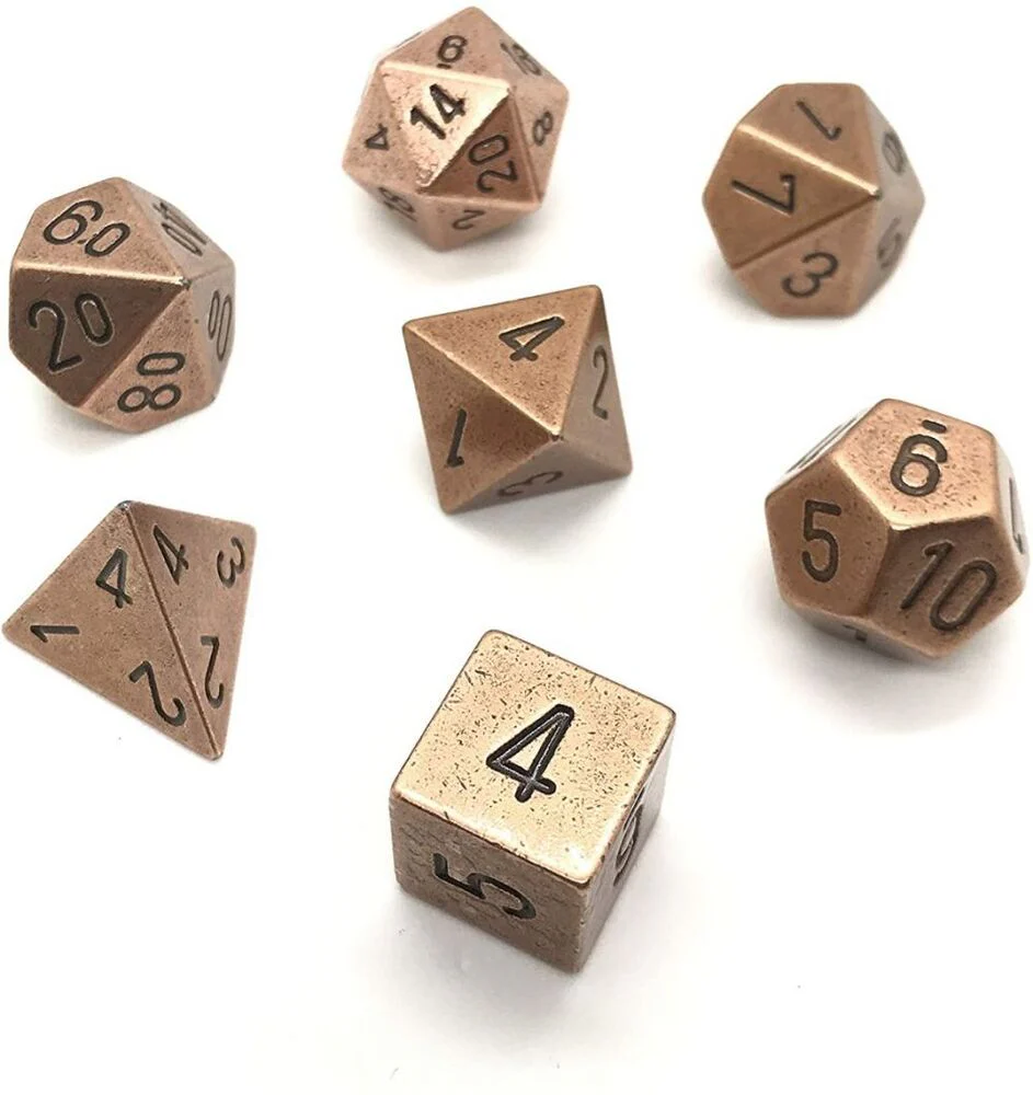 CHX27024 Copper Silver 7-Die Set Chessex