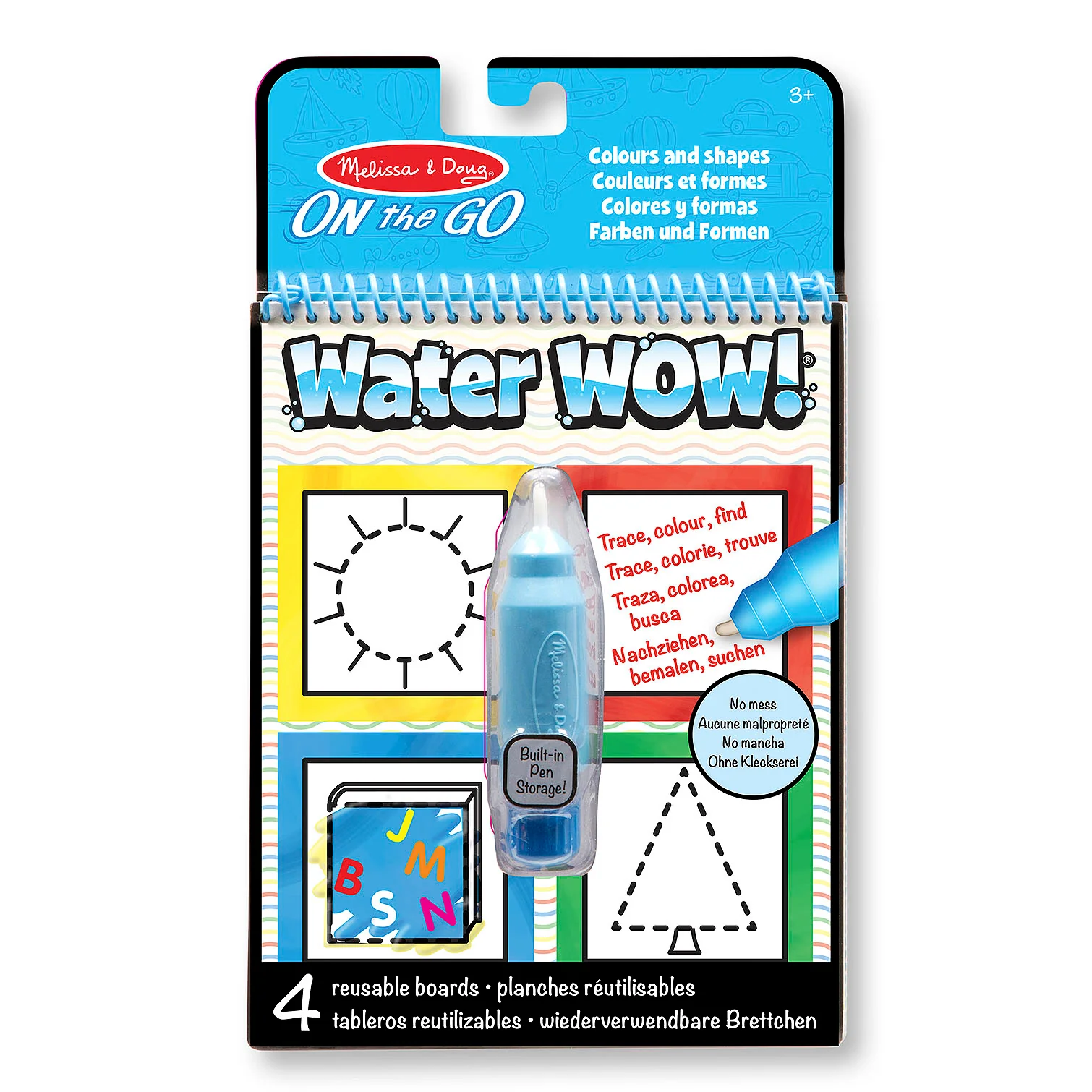 Color by Numbers Book - Blue - M&D - On The Go