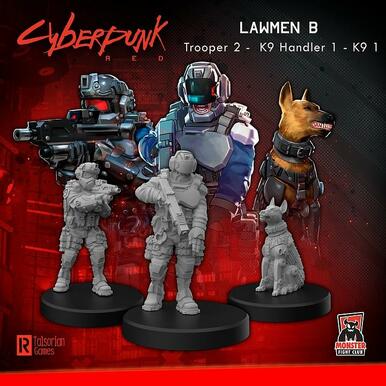Lawmen B Enforcers Miniatures - Cyberpunk Red RPG