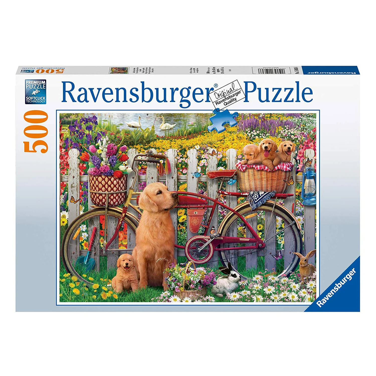 Cute Dogs in the Garden 500p - RAVENSBURGER