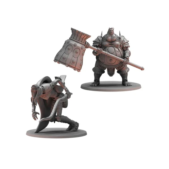 Dancer of the Boreal Valley and Smough - Dark Souls RPG Miniatures