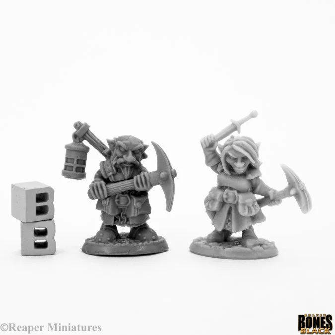 Deep Gnome Heroes (2) - Reaper Bones Black