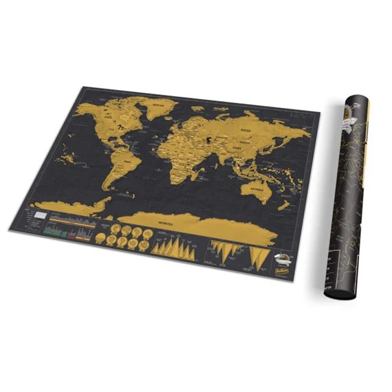Deluxe Scratch Map - Travel Edition
