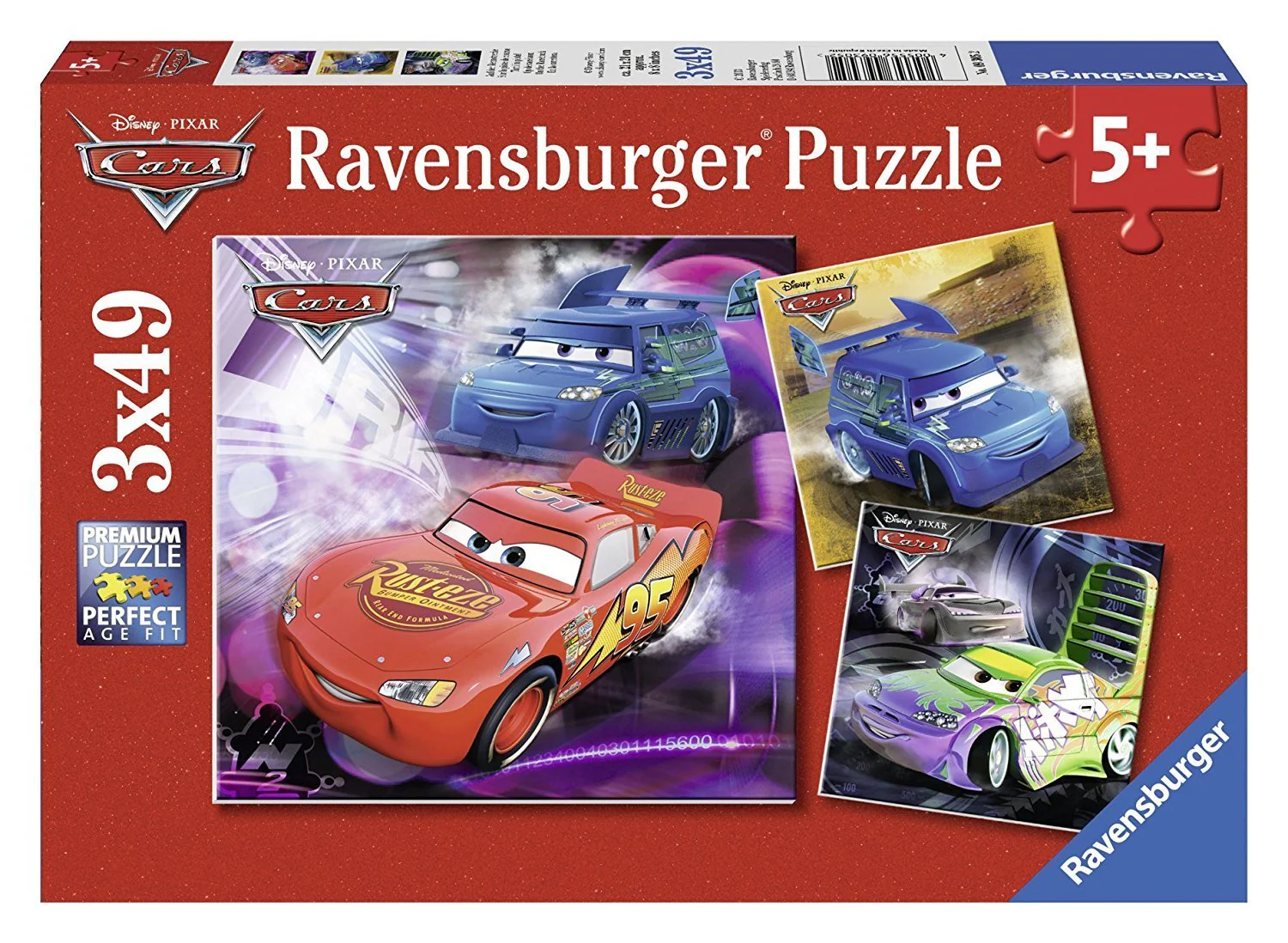 Disney Cars Puzzle 3x49pc