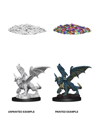 Dragon Blue Wyrmling - D&D Nolzurs Marvelous Unpainted Miniatures