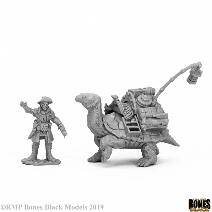 Dreadmere Tortoise and Drayman - Reaper: Bones Black