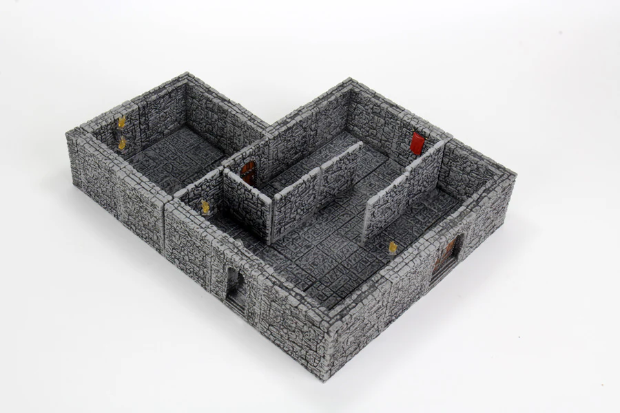 Dungeon Tiles II Purple - Full Height Stone Walls - Warlock Tiles