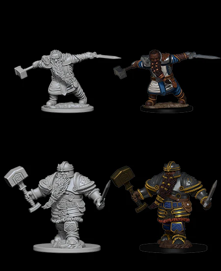 Dwarf Male Fighter - D&D Nolzurs Marvelous Unpainted Miniatures