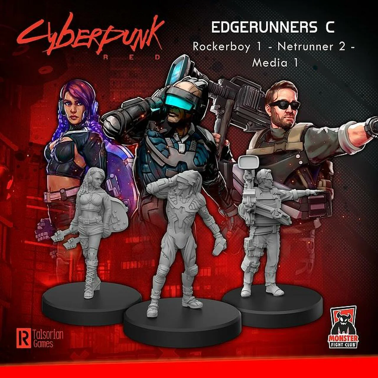 Edgerunners C Miniatures - Cyberpunk Red RPG