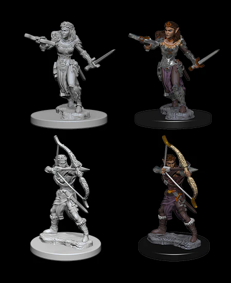 Elf Female Ranger - D&D Nolzurs Marvelous Unpainted Miniatures