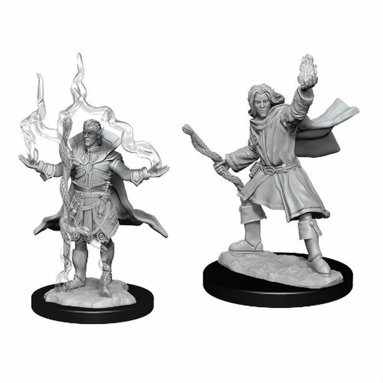Elf Male Sorcerer - Pathfinder Deep Cuts Unpainted Miniatures