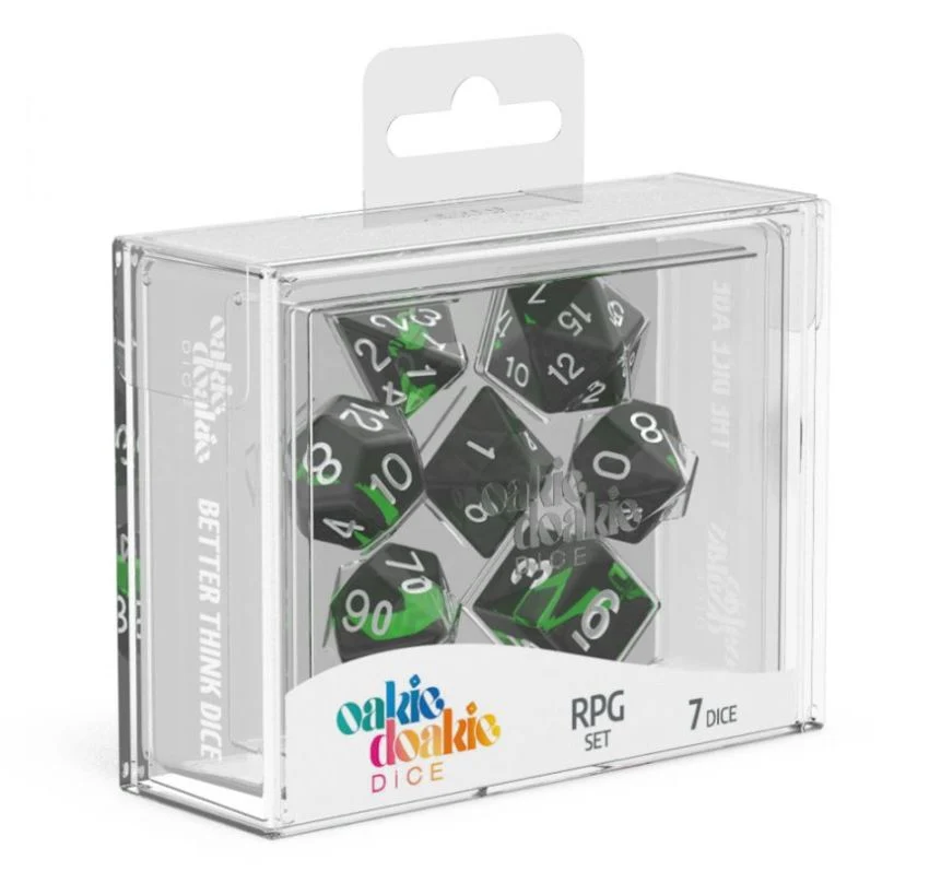 Emerald (7) - Enclave - Oakie Doakie Dice RPG Set