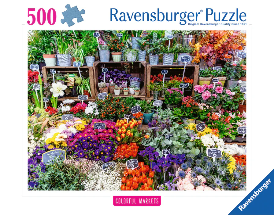 Flower Market, France 500 pieces - Ravensburger
