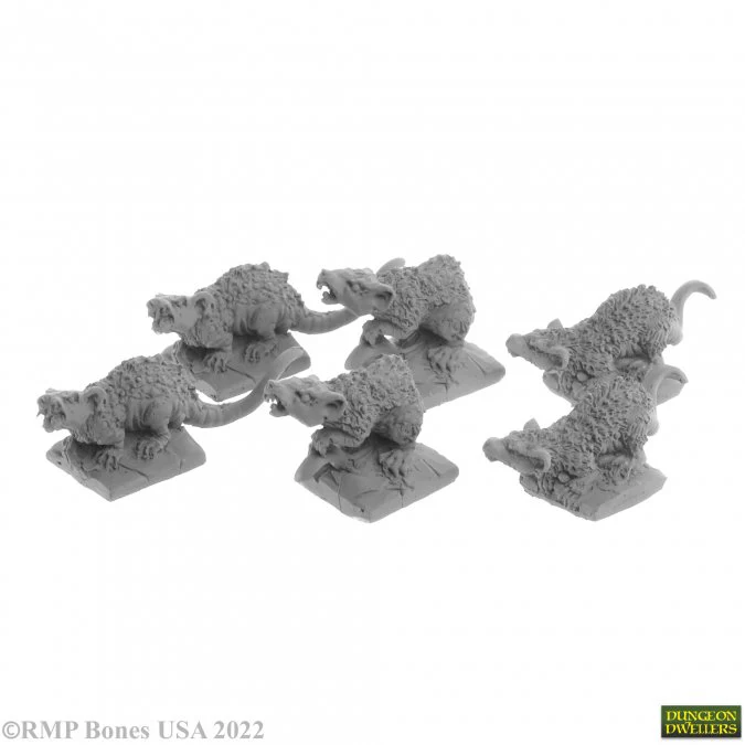Giant Rats (6) - Reaper Dungeon Dwellers