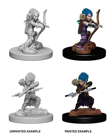 Gnome Female Rogue - Pathfinder Deep Cuts Unpainted Miniatures