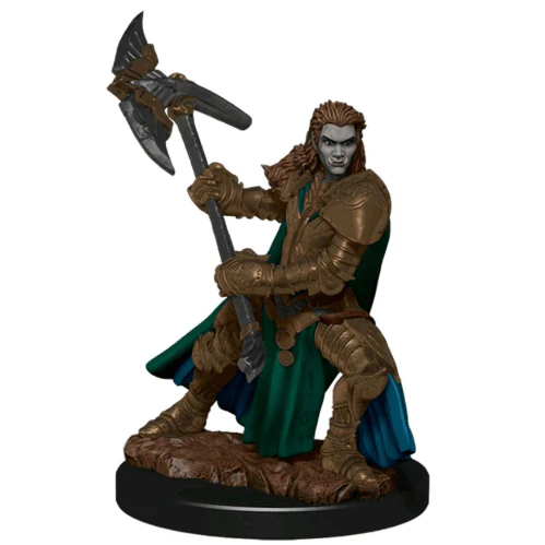 Half-Orc Female Fighter - D&D Premium Painted Miniatures