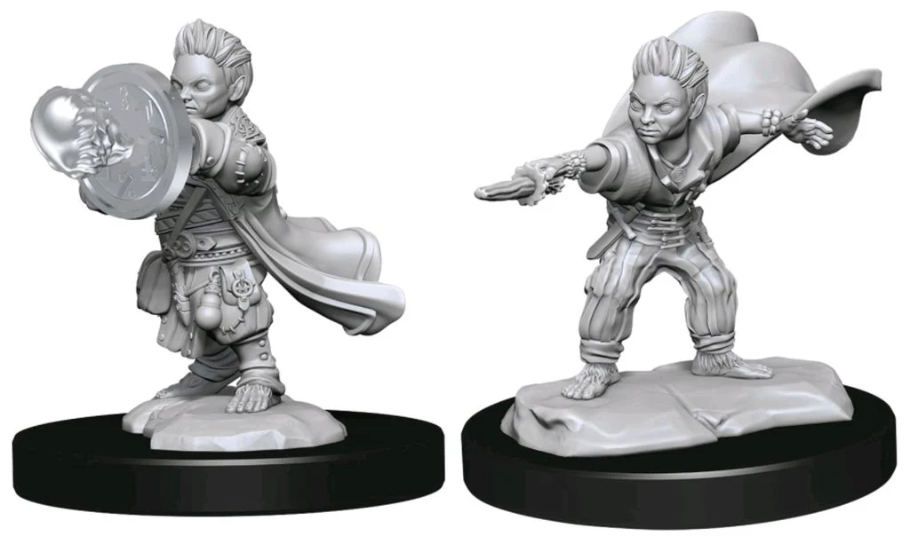 Halfling Male Wizard - Pathfinder Deep Cuts Unpainted Miniatures