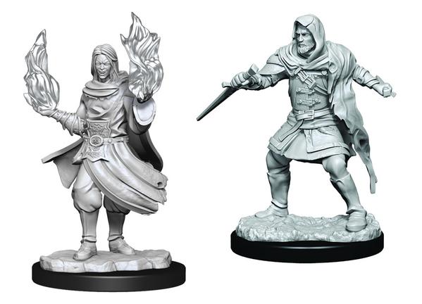 Hollow One Male Rogue and Sorceror - Critical Role Unpainted Miniatures