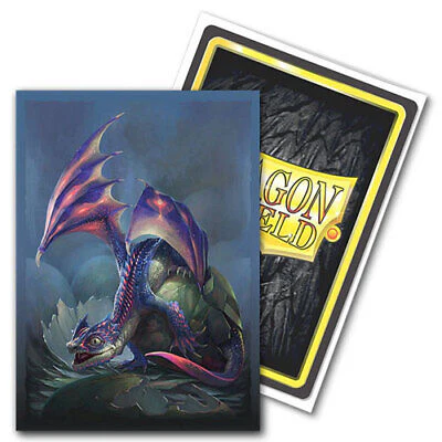 Huey Baby Dragon Brushed Art - 63.5x88 Sleeves - Box 100 Dragon Shield - Image 2