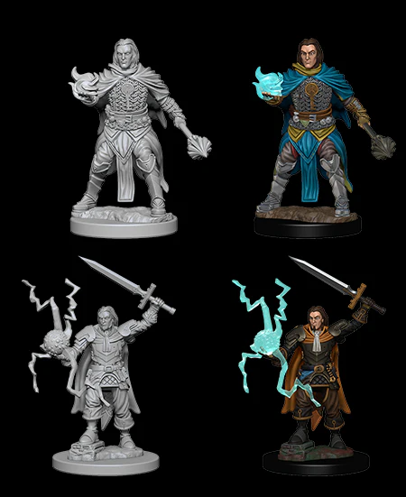 Human Male Cleric - Pathfinder Deep Cuts Unpainted Miniatures