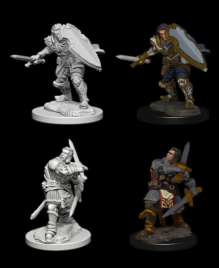 Human Male Paladin - D&D Nolzurs Marvelous Unpainted Miniatures