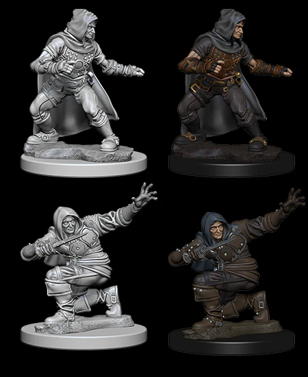 Human Male Rogue - Pathfinder Deep Cuts Unpainted Miniatures