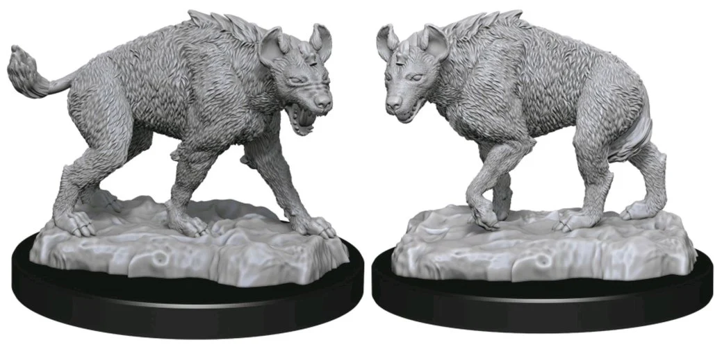 Hyenas - Wizkids Deep Cuts Unpainted Miniatures