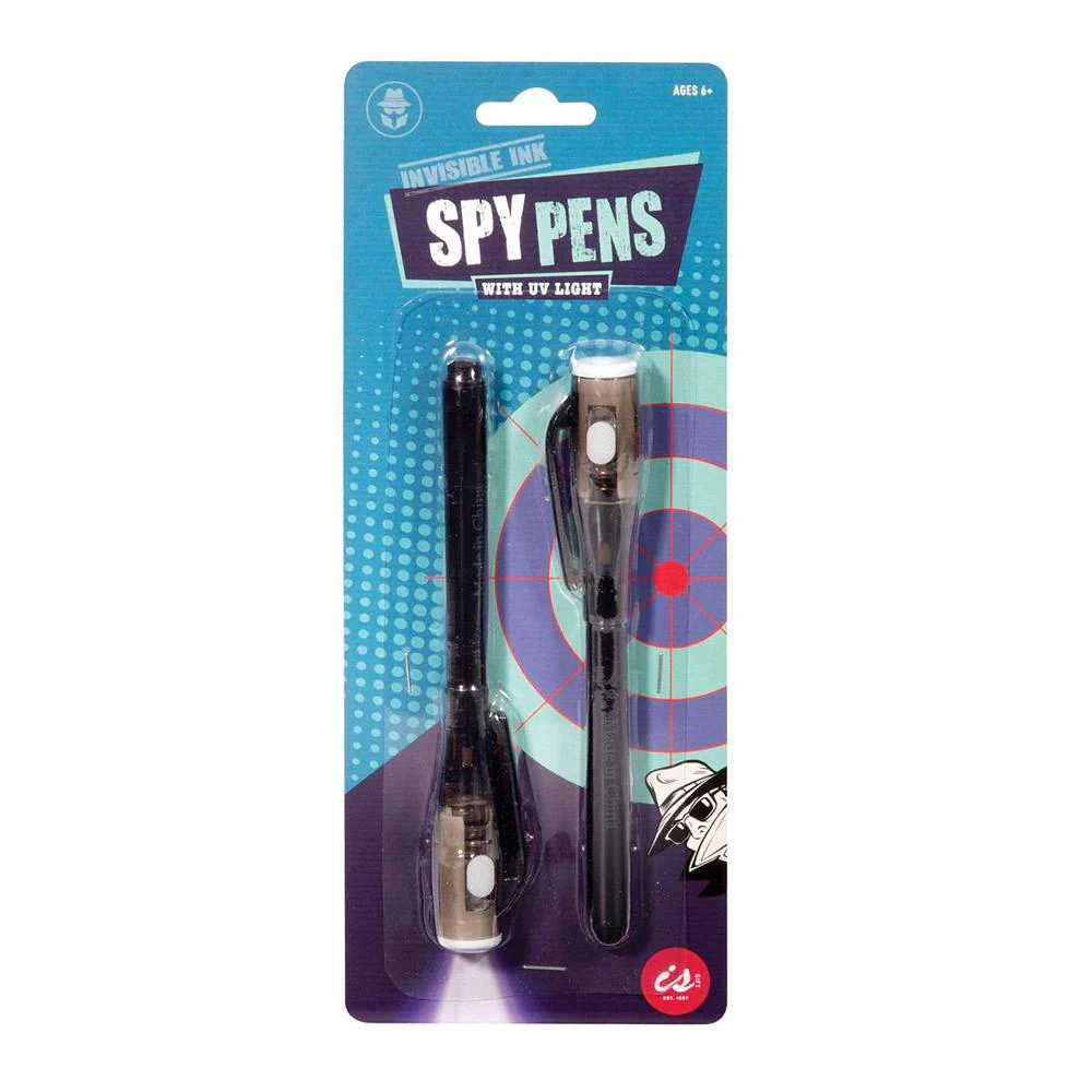 Invisible Ink Spy Pens with light (set of 2)